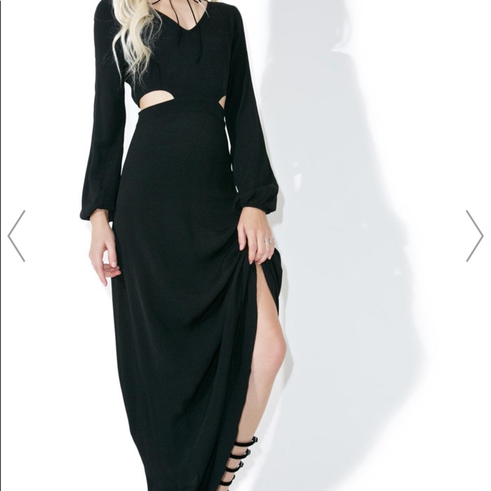 WILD FOX CUT OUT  LONG DRESS - Picture 5 of 7